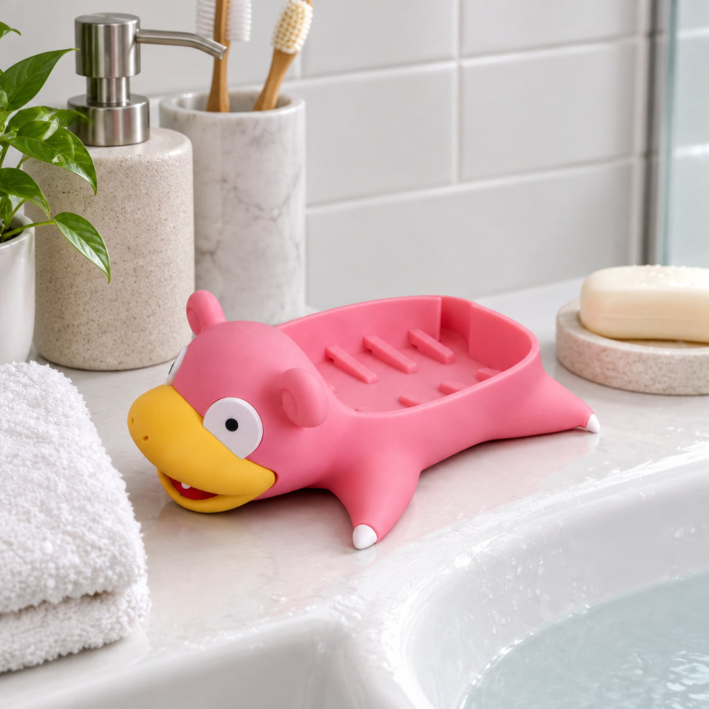 Jabonera Estilo Slowpoke" – El Accesorio Pokémon Más Relajado para tu Baño