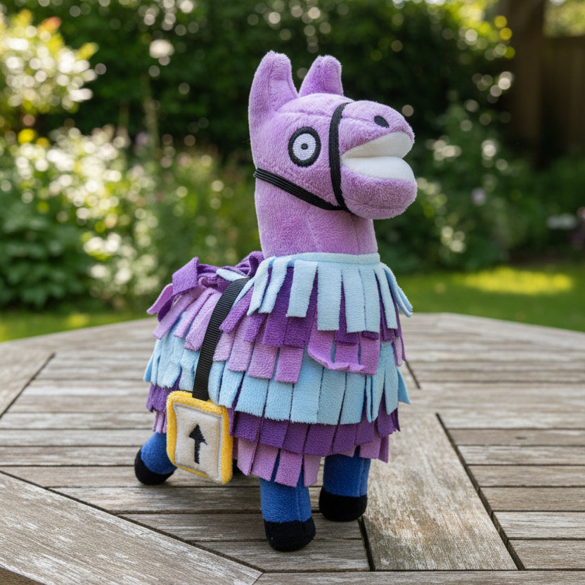 Peluche "Llama Botín" – Estilo Fortnite (25 cm)