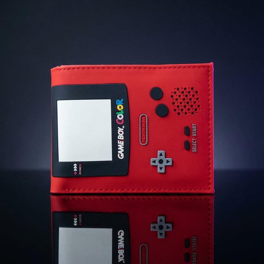 Wallet Retro "Nostalgia Game Boy Color" – Cartera Estilo Consola Clásica (Rojo)