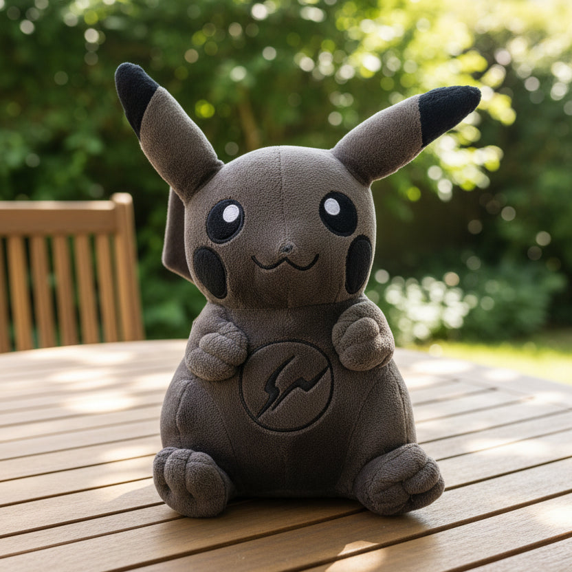Peluche "Dark Pikachu" – Estilo Pokémon