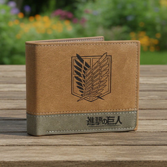 Cartera "Alas de la Libertad" – Estilo Attack on Titan