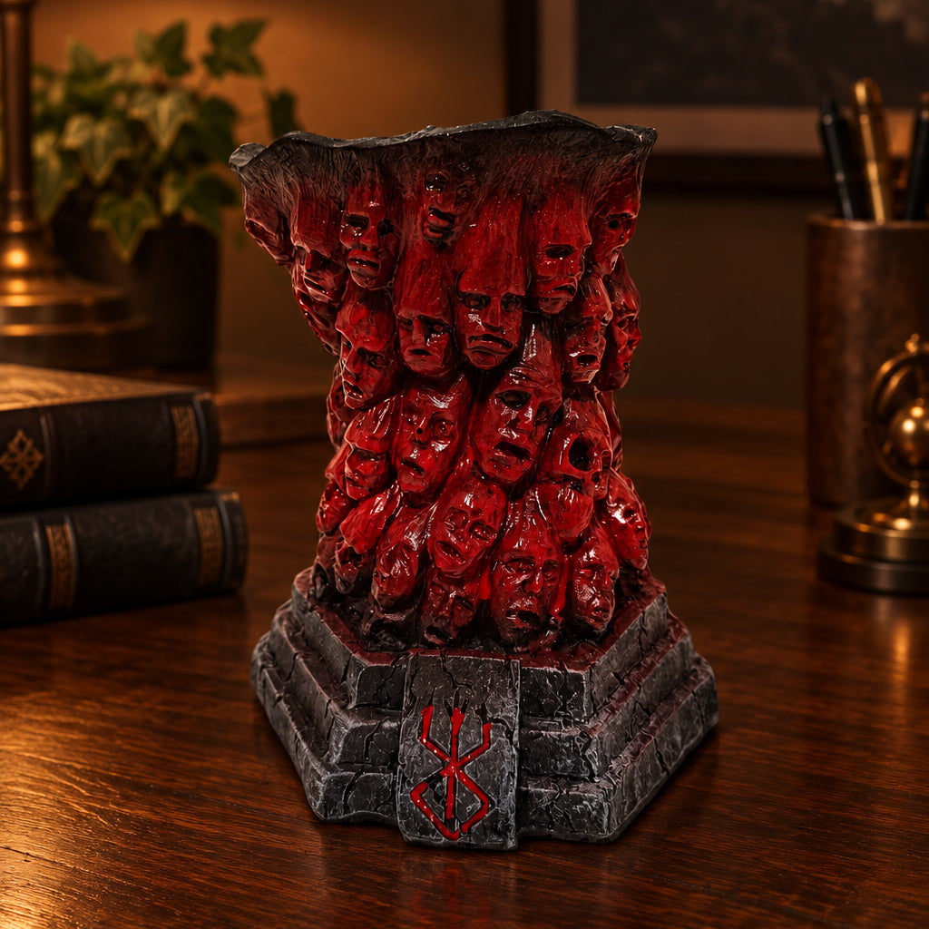 Portavelas Berserk – Torre de Almas y Sello del Sacrificio con Vela Incluida