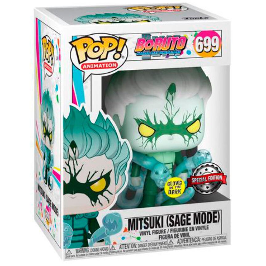 Funko Pop Mitsuki Sage Mode Boruto #699 Glow in the Dark – Figura de Vinilo